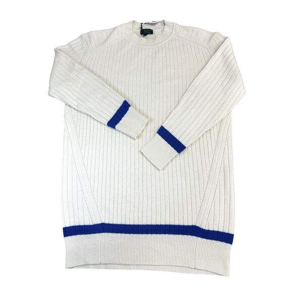 NWT $495 rag & bone Pierce Cashmere Rib Knit Mini Sweater Dress Ivory Small - Picture 2 of 8